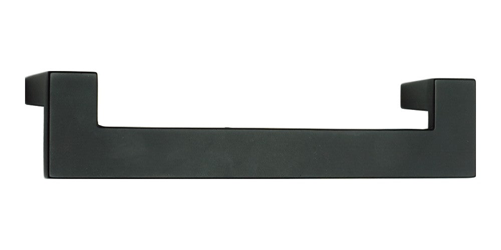 ATLAS HOMEWARES CABINET HARDWARE U-TURN PULL 128 MM CC MATTE BLACK - cabinetknobsonline