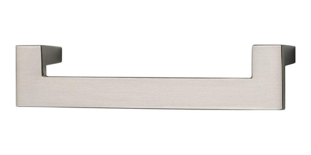 ATLAS HOMEWARES CABINET HARDWARE U-TURN PULL 128 MM CC BRUSHED NICKEL - cabinetknobsonline