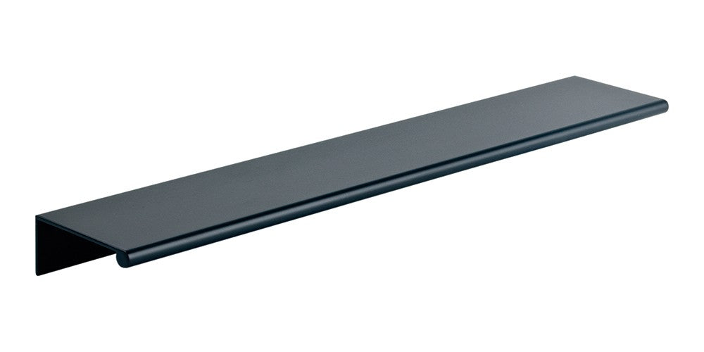 ATLAS HOMEWARES CABINET HARDWARE TAB EDGE PULL 224 MM CC MATTE BLACK - cabinetknobsonline