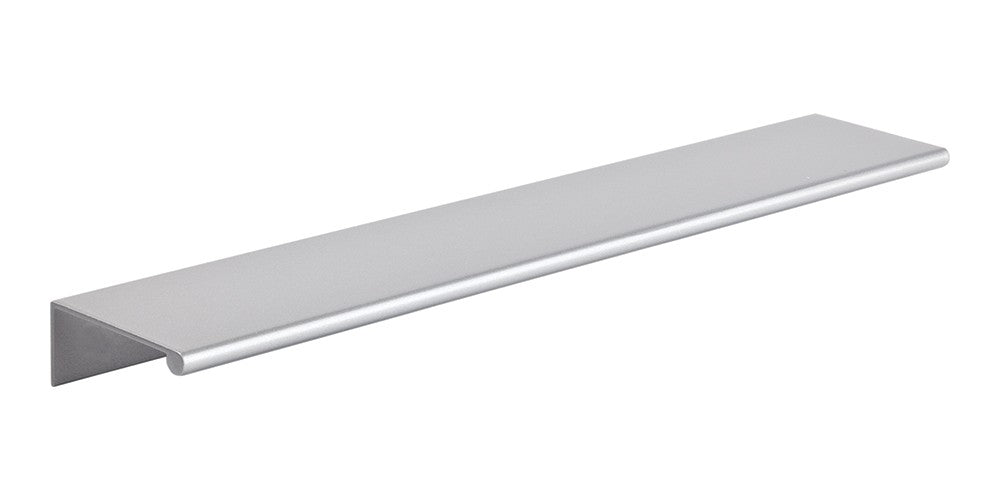 ATLAS HOMEWARES CABINET HARDWARE TAB EDGE PULL 224 MM CC MATTE CHROME - cabinetknobsonline