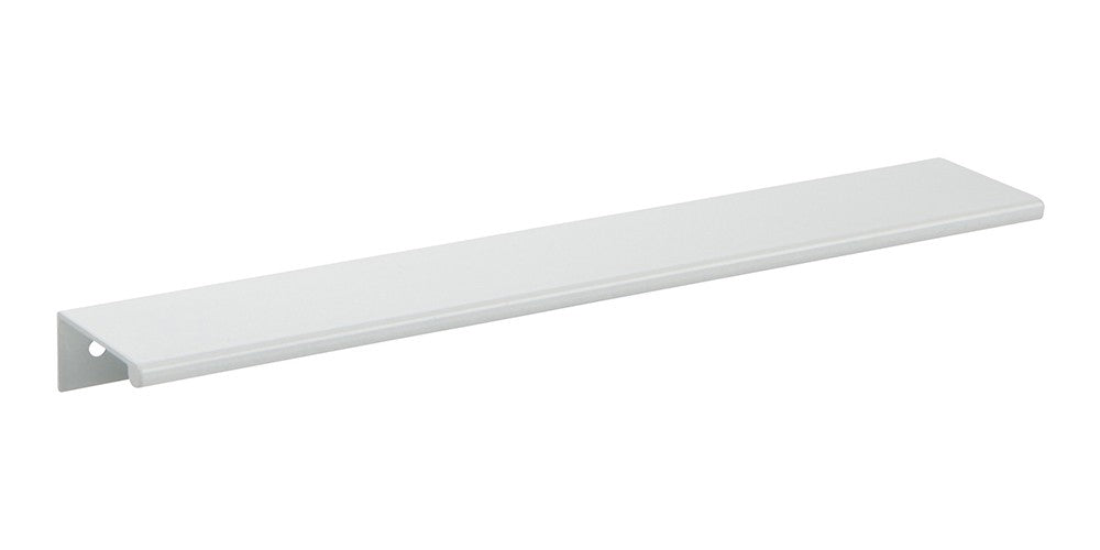 ATLAS HOMEWARES CABINET HARDWARE TAB EDGE PULL 224 MM CC HIGH GLOSS WHITE - cabinetknobsonline