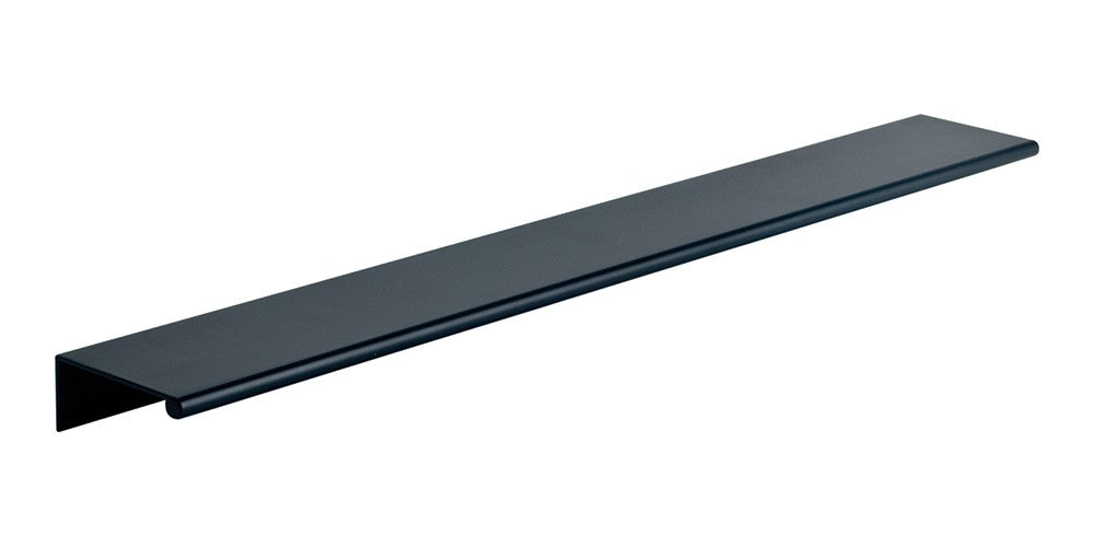 ATLAS HOMEWARES CABINET HARDWARE TAB EDGE PULL 320 MM CC MATTE BLACK - cabinetknobsonline