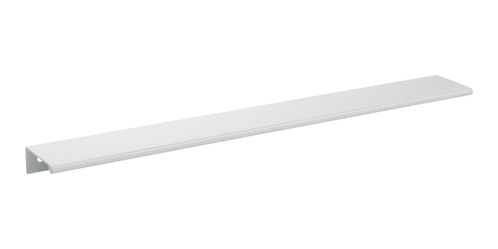 ATLAS HOMEWARES CABINET HARDWARE TAB EDGE PULL 320 MM CC HIGH GLOSS WHITE - cabinetknobsonline