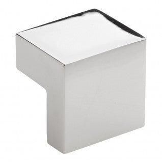 ATLAS HOMEWARES CABINET HARDWARE SMALL SQUARE KNOB 16MM CC POLISHED NICKEL - cabinetknobsonline