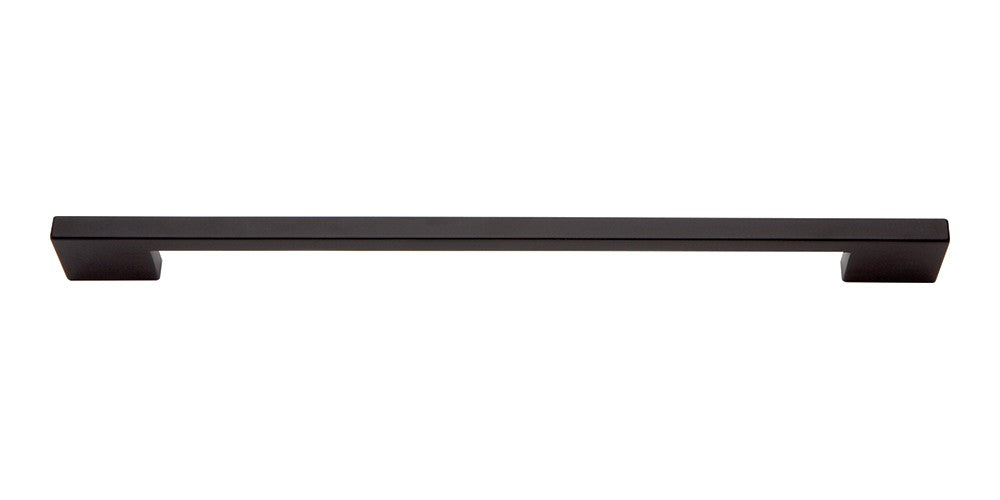 ATLAS HOMEWARES CABINET HARDWARE THIN SQUARE PULL 288 MM CC MATTE BLACK - cabinetknobsonline