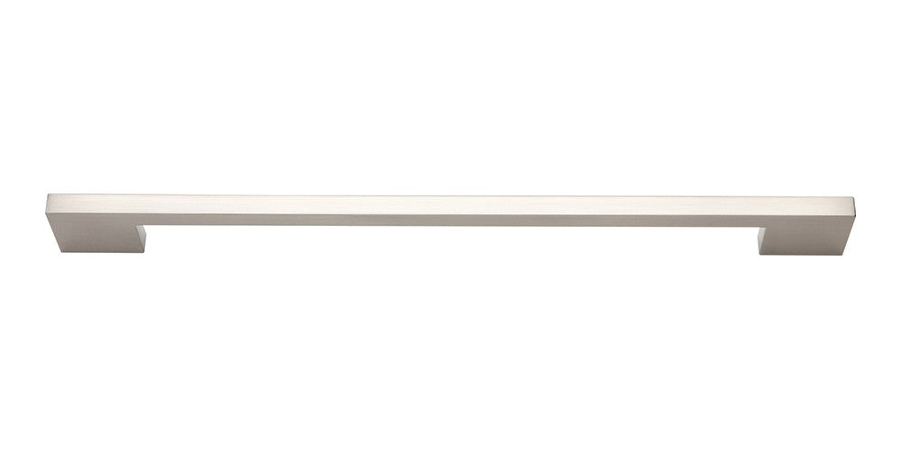 ATLAS HOMEWARES CABINET HARDWARE THIN SQUARE PULL 288 MM CC BRUSHED NICKEL - cabinetknobsonline