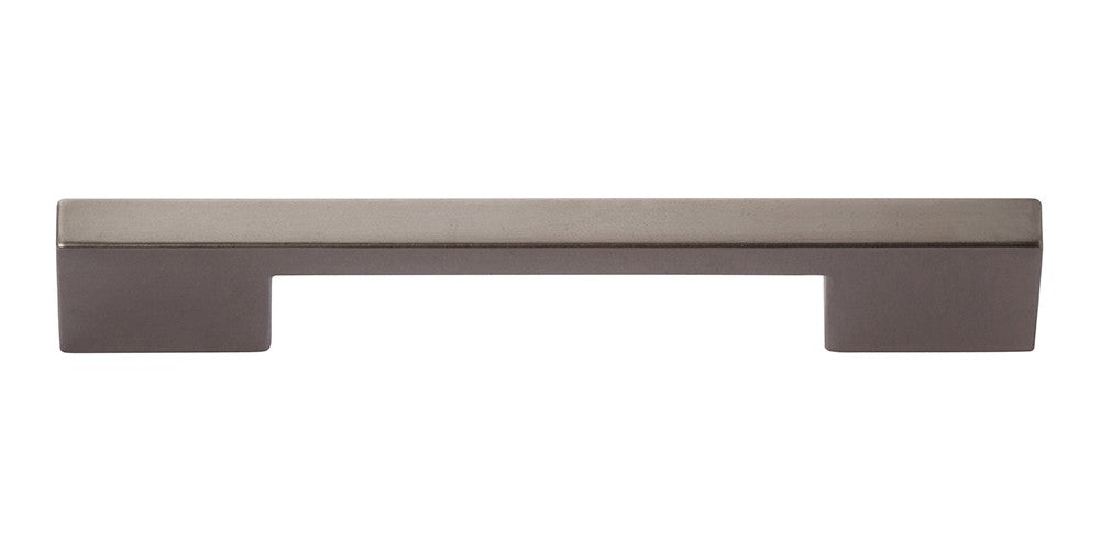 ATLAS HOMEWARES CABINET HARDWARE THIN SQUARE PULL 128 MM CC SLATE - cabinetknobsonline