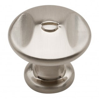 ATLAS HOMEWARES CABINET HARDWARE ERGO KNOB BRUSHED NICKEL - cabinetknobsonline