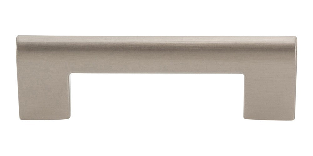 ATLAS HOMEWARES CABINET HARDWARE ROUND RAIL PULL 3" CC BRUSHED NICKEL - cabinetknobsonline