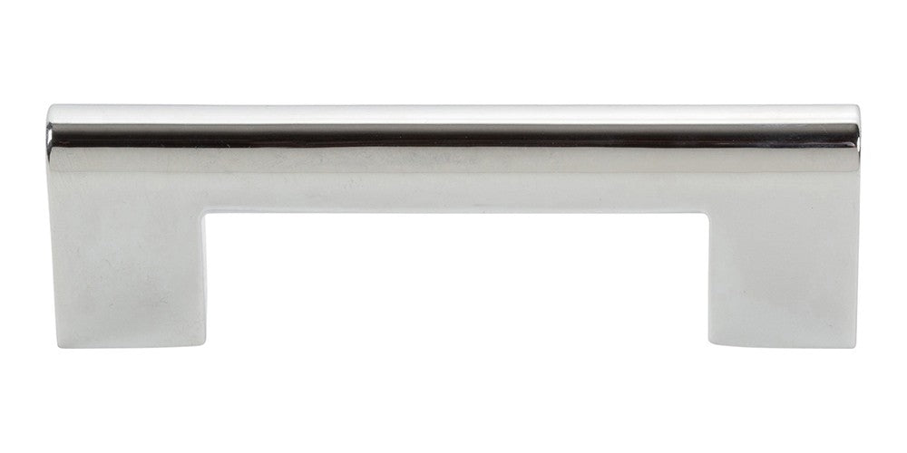 ATLAS HOMEWARES CABINET HARDWARE ROUND RAIL PULL 3" CC CHROME - cabinetknobsonline