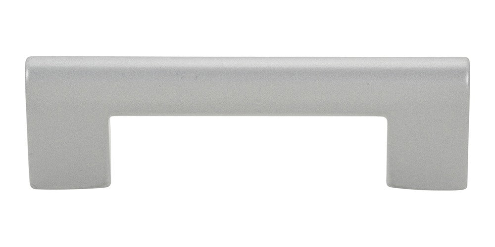 ATLAS HOMEWARES CABINET HARDWARE ROUND RAIL PULL 3" CC MATTE CHROME - cabinetknobsonline