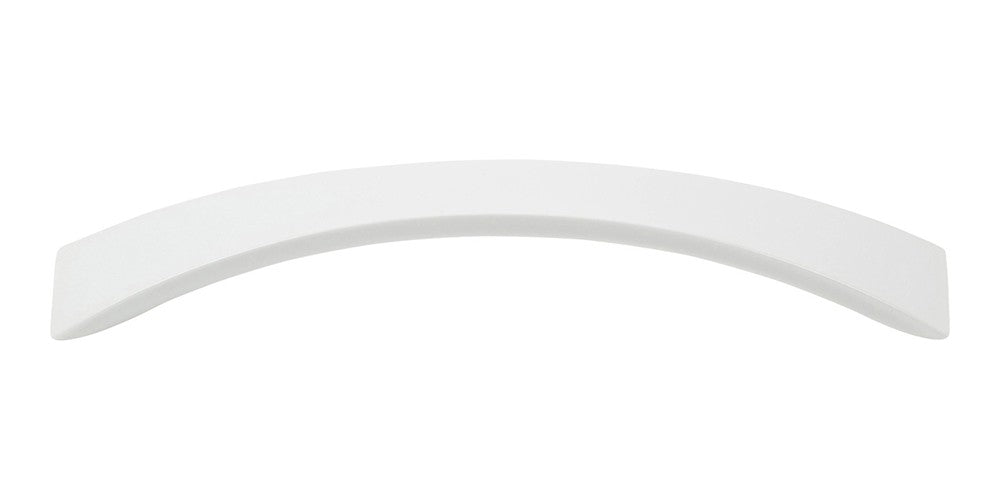 ATLAS HOMEWARES CABINET HARDWARE SLEEK PULL 128 MM CC HIGH GLOSS WHITE - cabinetknobsonline