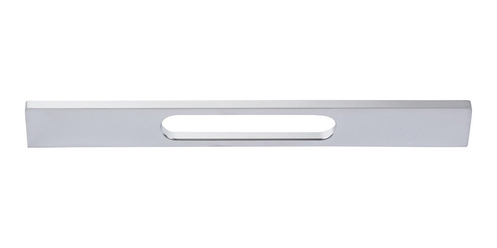 ATLAS HOMEWARES CABINET HARDWARE LEVEL PULL 224 MM CC MATTE CHROME - cabinetknobsonline