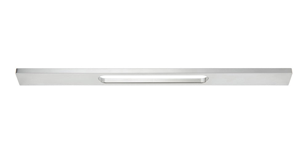 ATLAS HOMEWARES CABINET HARDWARE LEVEL PULL 320 MM CC MATTE CHROME - cabinetknobsonline