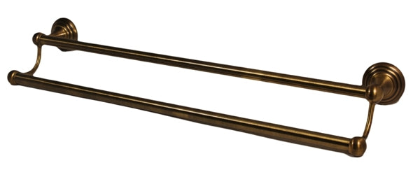 Alno Decorative Hardware 'Creations' 24" DOUBLE TOWEL BAR - cabinetknobsonline