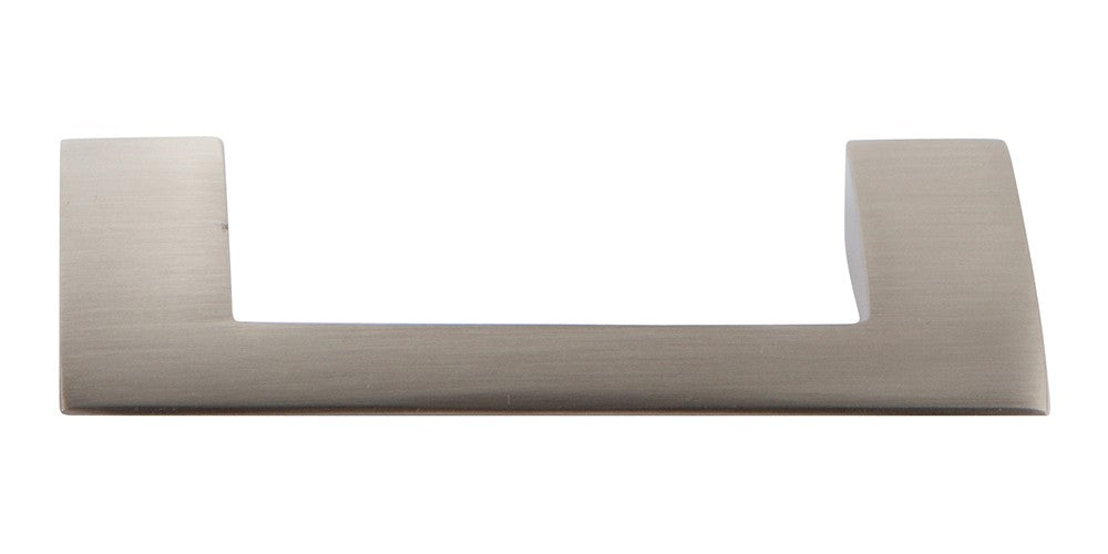 ATLAS HOMEWARES CABINET HARDWARE ANGLED DROP PULL 3" CC BRUSHED NICKEL - cabinetknobsonline