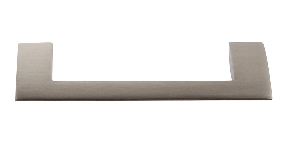 ATLAS HOMEWARES CABINET HARDWARE ANGLED DROP PULL 96MM BRUSHED NICKEL - cabinetknobsonline