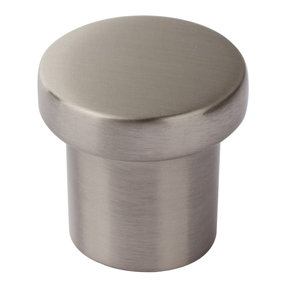 ATLAS HOMEWARES CABINET HARDWARE CHUNKY ROUND KNOB SMALL  POLISHED NICKEL - cabinetknobsonline