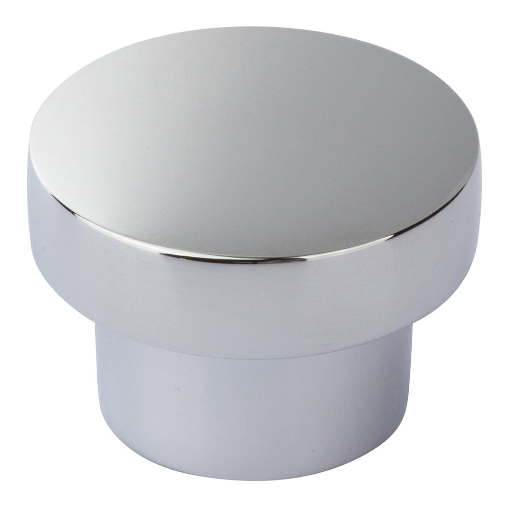 ATLAS HOMEWARES CABINET HARDWARE CHUNKY ROUND KNOB MEDIUM CHROME - cabinetknobsonline