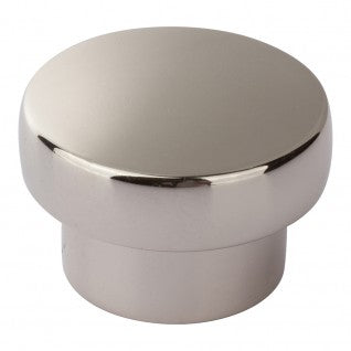 ATLAS HOMEWARES CABINET HARDWARE CHUNKY ROUND KNOB LARGE POLISHED NICKEL - cabinetknobsonline