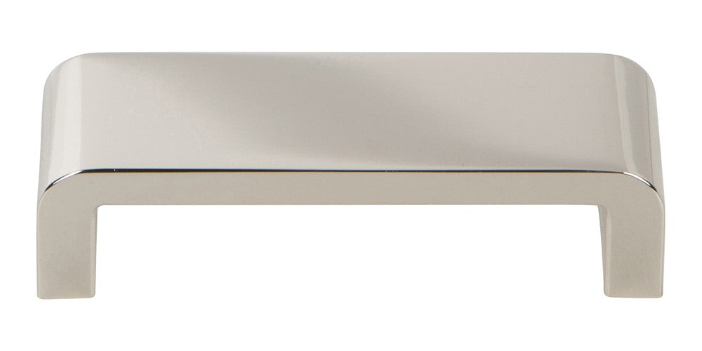 ATLAS HOMEWARES CABINET HARDWARE PLATFORM PULL 96MM CC POLISHED NICKEL - cabinetknobsonline