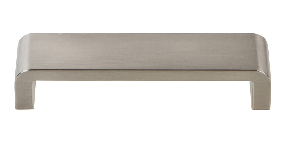 ATLAS HOMEWARES CABINET HARDWARE PLATFORM PULL 128MM CC BRUSHED NICKEL - cabinetknobsonline