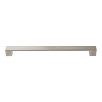 ATLAS HOMEWARES CABINET HARDWARE WIDE SQUARE PULL 288MM CC BRUSHED NICKEL - cabinetknobsonline