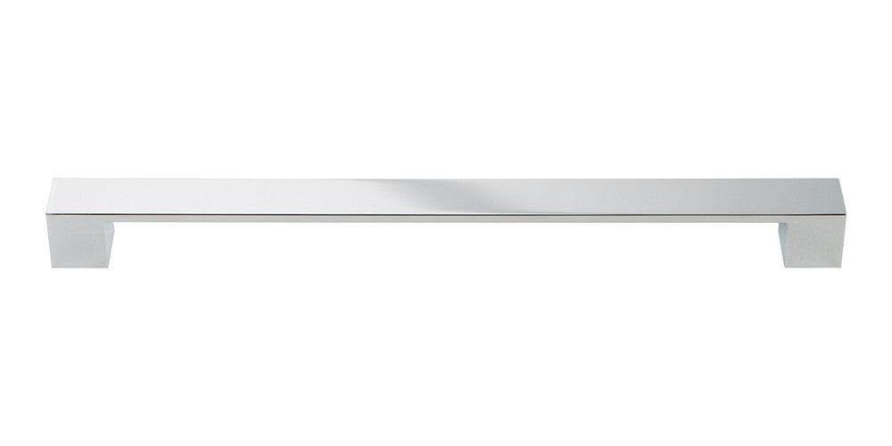 ATLAS HOMEWARES CABINET HARDWARE WIDE SQUARE PULL 288MM CC CHROME - cabinetknobsonline