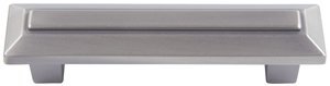 ATLAS HOMEWARES CABINET HARDWARE TROCADERO PULL 3" CC PEWTER - cabinetknobsonline