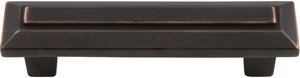 ATLAS HOMEWARES CABINET HARDWARE TROCADERO PULL 3" CC VENITIAN BRONZE - cabinetknobsonline