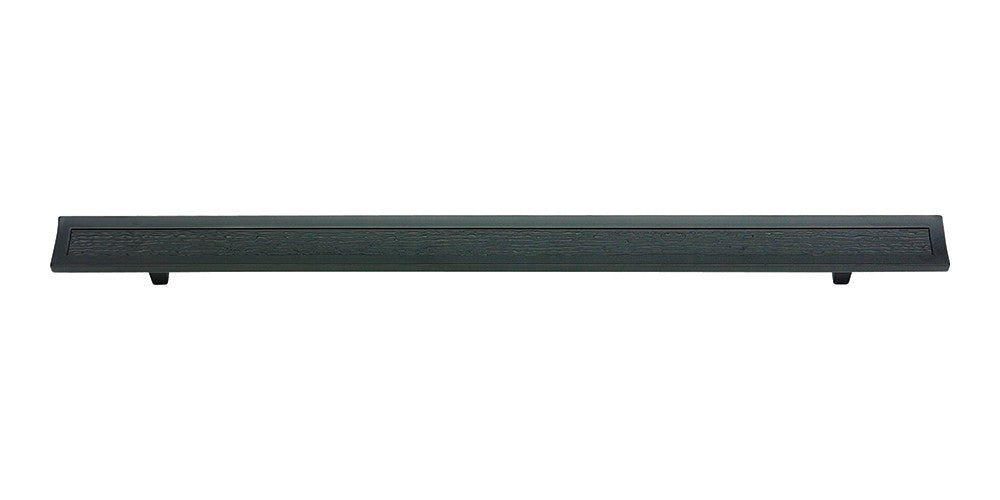 ATLAS HOMEWARES CABINET HARDWARE PRIMITIVE APPLIANCE PULL 14" CC MATTE BLACK - cabinetknobsonline