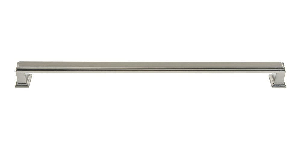 ATLAS HOMEWARES CABINET HARDWARE SUTTON PLACE APPLIANCE PULL 18" CC BRUSHED NICKEL - cabinetknobsonline