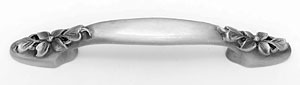 Acorn Manufacturing Cabinet Hardware Dogwood Leaf Drawer Pull Pewter - cabinetknobsonline