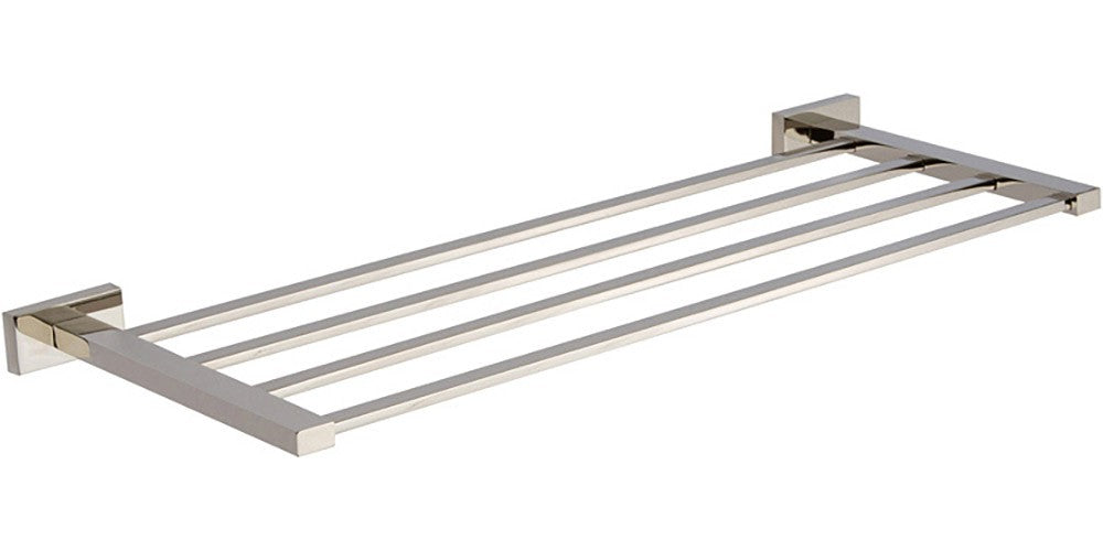 ATLAS HOMEWARES CABINET HARDWARE AXEL TOWEL RACK 550 MM CC POLISHED NICKEL - cabinetknobsonline