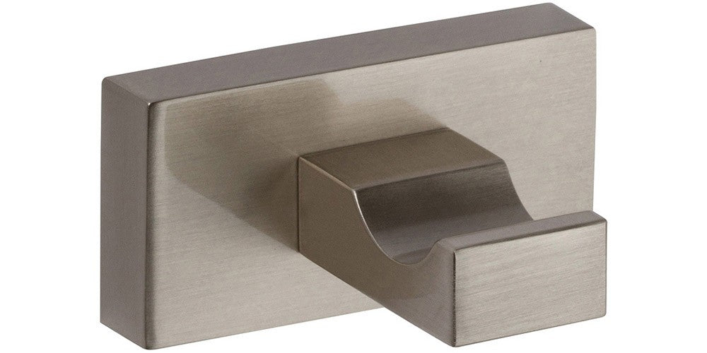 ATLAS HOMEWARES CABINET HARDWARE AXEL SINGLE HOOK BRUSHED NICKEL - cabinetknobsonline