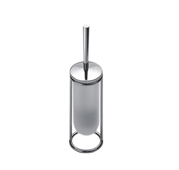 Colombo Design Luna Collection Standing Toilet Brush Holder Chrome - cabinetknobsonline