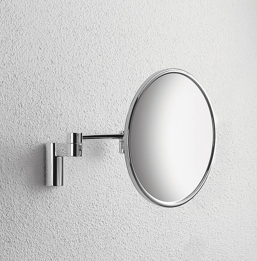 Colombo Design Luna Collection Wall Magnifying Mirror 3X Chrome - cabinetknobsonline