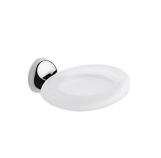 Colombo Design Melo Collection Wall Mounted Soap Dish Holder Chrome - cabinetknobsonline