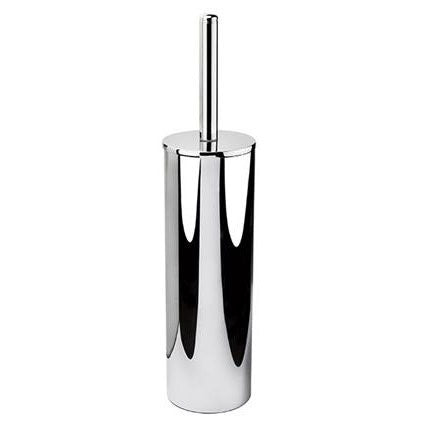 Colombo Designs Basic Collection Free Standing  Toilet Brush Holder-Chrome - cabinetknobsonline