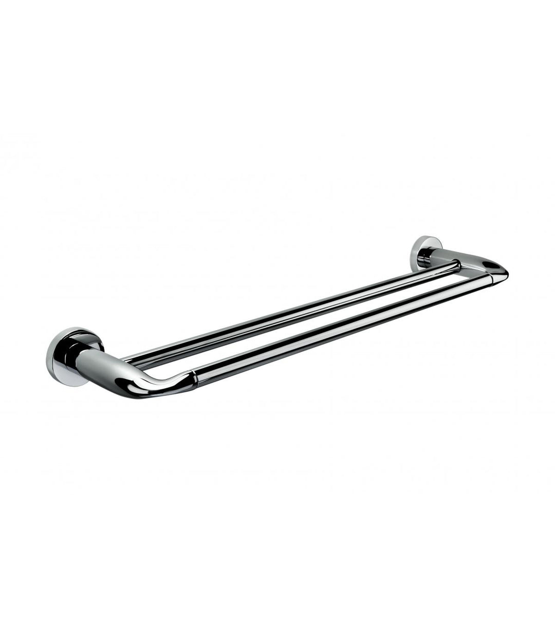 Colombo Design Basic Collection Double Towel Bar - Chrome 18" - cabinetknobsonline
