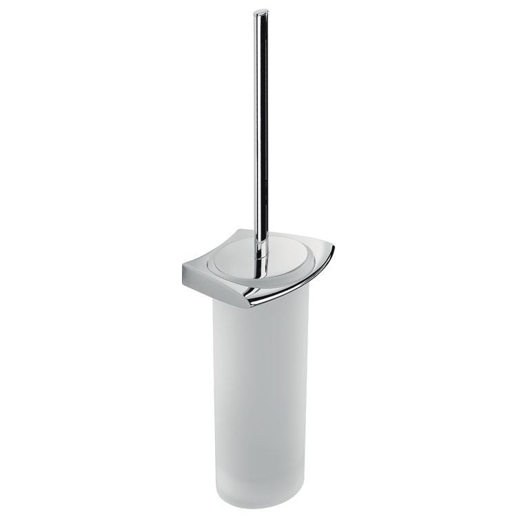 Colombo Design Bathroom Accessories Land Collection Wall Mounted Brush Holder Chrome - cabinetknobsonline