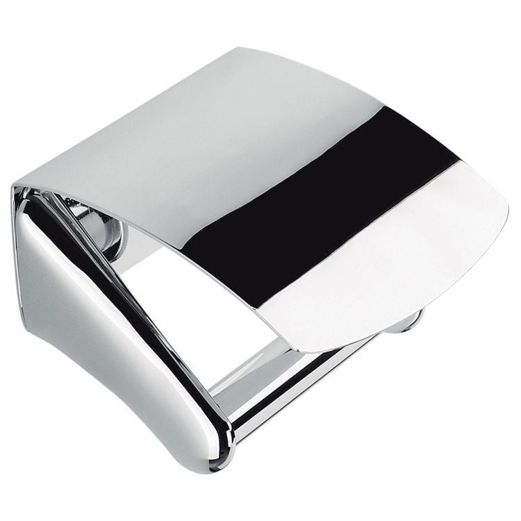 Colombo Design Bathroom Accessories Land Collection Toilet Paper Holder w-Cover Chrome - cabinetknobsonline