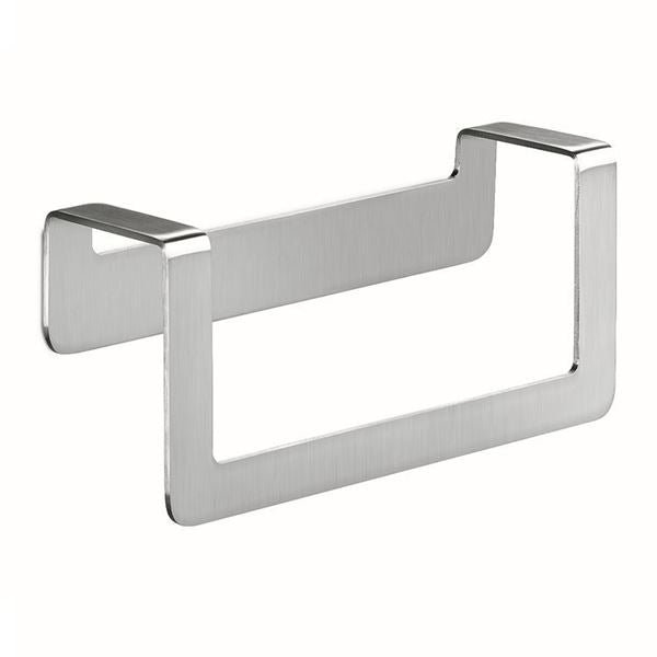 Colombo Design Over Collection Towel Ring  Satin Chrome 22cm - cabinetknobsonline
