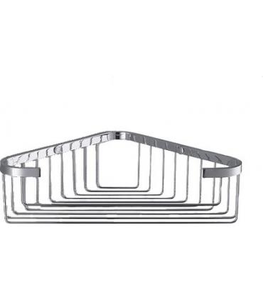 Colombo Designs Single Triangle Corner Shower Basket -Chrome - cabinetknobsonline