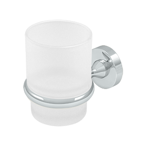 Deltana Architectural Hardware Bathroom Accessories Tooth Brush Holder w-Glass, Nobe Series each - cabinetknobsonline