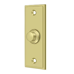 Deltana Architectural Hardware Door Accessories Bell Button, Rectangular Contemporary each - cabinetknobsonline