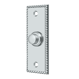 Deltana Architectural Hardware Door Accessories Bell Button, Rectangular Rope each - cabinetknobsonline