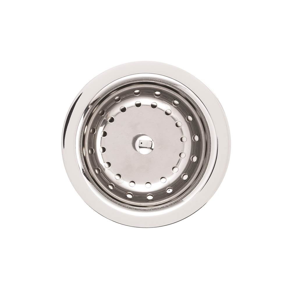 Blanco Deluxe Steel Strainer 3-1- 2" - Chrome - cabinetknobsonline