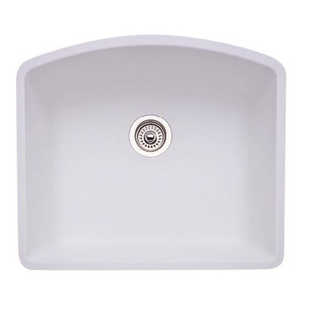 Blanco Diamond Single Bowl  - White - cabinetknobsonline