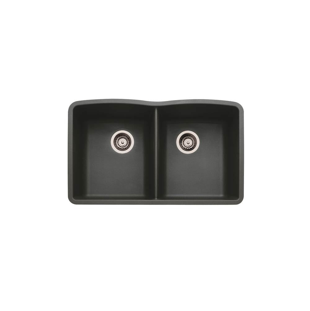 Blanco Diamond Equal Double Bowl - Anthracite - cabinetknobsonline